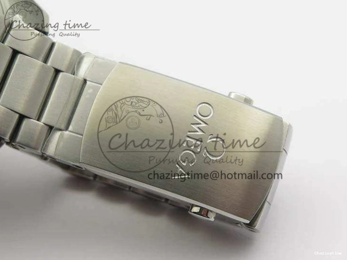 0424 FastDry Planet Ocean Master Chrono SS OM 1:1 Best Edition Black Dial On SS Bracelet A9900 V 8112